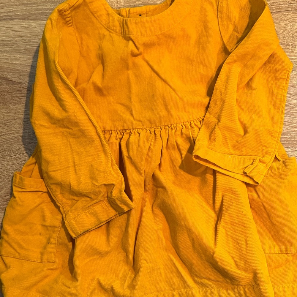 NWOT Hanna Andersson Corduroy Long-Sleeve Dress